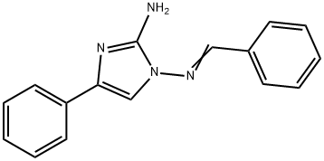 4-苯基-N~1~-[(1E)-苯亚甲基]-1H-咪唑-1,2-二胺, 28734-00-1, 结构式
