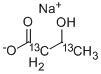 3-HYDROXYBUTYRIC-2,4-13C2 ACID, SODIUM SALT,287389-35-9,结构式