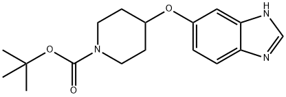 4-((1H-苯并[D]咪唑-6-基)氧基)哌啶-1-羧酸叔丁酯,287395-90-8,结构式