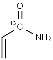 アクリルアミド-1-13C 化学構造式