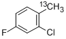 2-CHLORO-4-FLUOROTOLUENE-ALPHA-13C Struktur