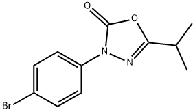 4-(p-Bromophenyl)-2-isopropyl-1,3,4-oxadiazol-5(4H)-one 结构式