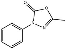 5-メチル-3-フェニル-1,3,4-オキサジアゾール-2(3H)-オン 化学構造式