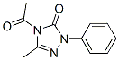 4-アセチル-3-メチル-1-フェニル-1H-1,2,4-トリアゾール-5(4H)-オン 化学構造式