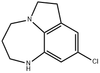 9-Chloro-1,2,3,4,6,7-hexahydropyrrolo[1,2,3-ef]-1,5-benzodiazepine Struktur