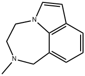 1,2,3,4-テトラヒドロ-2-メチルピロロ[3,2,1-jk][1,4]ベンゾジアゼピン 化学構造式