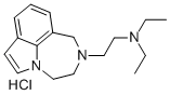Pyrrolo(3,2,1-jk)(1,4)benzodiazepine, 2-(2-(diethylamino)ethyl)-1,2,3, 4-tetrahydro-, dihydrochloride Struktur