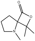 2-Oxa-5-azaspiro[3.4]octan-1-one,3,3,5-trimethyl-(9CI) 化学構造式