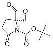 2-Oxa-5-azaspiro[3.4]octane-5-carboxylic acid, 1,6-dioxo-, 1,1-diMethylethyl ester, (4R)- Structure