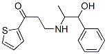 1-Propanone, 3-((2-hydroxy-1-methyl-2-phenylethyl)amino)-1-(2-thienyl) - Struktur