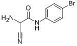 2-AMINO-N-(4-BROMO-PHENYL)-2-CYANO-ACETAMIDE 化学構造式