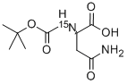 L-ASPARAGINE-15N1, ALPHA-N-T-BOC DERIVATIVE,287484-41-7,结构式