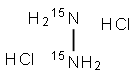 HYDRAZINE-15N2 DIHYDROCHLORIDE 化学構造式