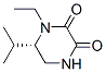 2,3-Piperazinedione,1-ethyl-6-(1-methylethyl)-,(6S)-(9CI)|