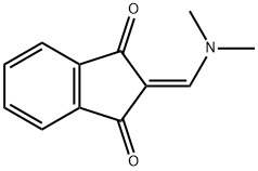 2-[(ジメチルアミノ)メチレン]-1H-インデン-1,3(2H)-ジオン 化学構造式