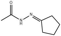 ACETIC ACID CYCLOPENTYLIDENE-HYDRAZIDE 化学構造式