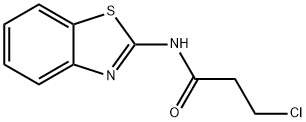 N-苯并噻唑-2-基-3-氯-丙酰胺,2877-36-3,结构式