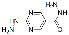5-Pyrimidinecarboxylic acid, 2-hydrazino-, hydrazide (9CI) 化学構造式