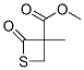 3-Thietanecarboxylicacid,3-methyl-2-oxo-,methylester(9CI) Structure