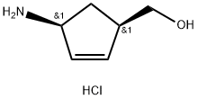 [(1R,4S)-4-Aminocyclopent-2-enyl]methanol hydrochloride Structure