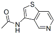 N-[チエノ[3,2-c]ピリジン-3-イル]アセトアミド 化学構造式