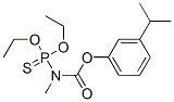 N-(Diethoxyphosphinothioyl)-N-methylcarbamic acid m-isopropylphenyl ester Struktur