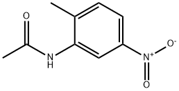 N-(2-メチル-5-ニトロフェニル)アセトアミド 化学構造式