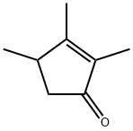 2,3,4-trimethylcyclopent-2-en-1-one Structure