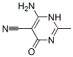 5-Pyrimidinecarbonitrile, 6-amino-1,4-dihydro-2-methyl-4-oxo- (9CI) 结构式