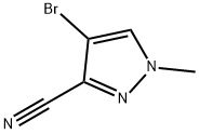 4-溴-1-甲基-1H-吡唑-3-甲腈,287922-71-8,结构式