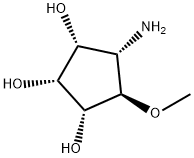 1,2,3-Cyclopentanetriol,4-amino-5-methoxy-,(1R,2R,3R,4S,5R)-(9CI) Struktur