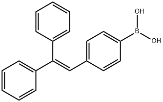 4-(2,2-二苯基乙烯基)苯硼酸,288105-04-4,结构式