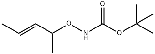 Carbamic acid, [[(2E)-1-methyl-2-butenyl]oxy]-, 1,1-dimethylethyl ester (9CI) 结构式