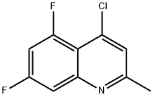 4-CHLORO-5,7-DIFLUORO-2-METHYL-QUINOLINE Structure