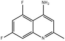 4-AMINO-5,7-DIFLUORO-2-METHYL-QUINOLINE Struktur