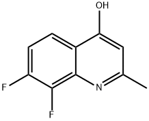 7,8-二氟-2-甲基喹啉-4-醇,288151-45-1,结构式