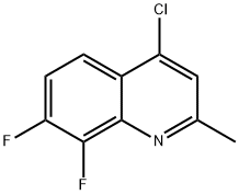 4-氯-7,8-二氟-2-甲基喹啉,288151-46-2,结构式