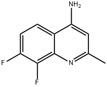 4-Amino-7,8-difluoro-2-methylquinoline 结构式