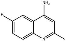 4-アミノ-6-フルオロ-2-メチルキノリン 化学構造式