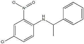 4-chloro-2-nitro-N-(1-phenylethyl)aniline 化学構造式