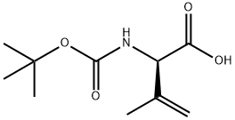 3-Butenoicacid,2-[[(1,1-dimethylethoxy)carbonyl]amino]-3-methyl-,(2R)-(9CI) Structure
