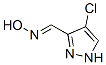 1H-Pyrazole-3-carboxaldehyde,4-chloro-,oxime(9CI) 化学構造式