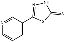 5-(3-吡啶基)-3H-1,3,4-噻二唑-2-硫酮,28819-38-7,结构式