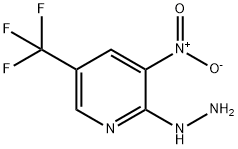 2-HYDRAZINO-3-NITRO-5-(TRIFLUOROMETHYL)PYRIDINE Struktur