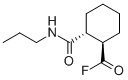 Cyclohexanecarbonyl fluoride, 2-[(propylamino)carbonyl]-, (1R,2R)- (9CI) Structure