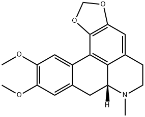 (7aR)-6,7,7a,8-テトラヒドロ-10,11-ジメトキシ-7-メチル-5H-ベンゾ[g]-1,3-ベンゾジオキソロ[6,5,4-de]キノリン 化学構造式