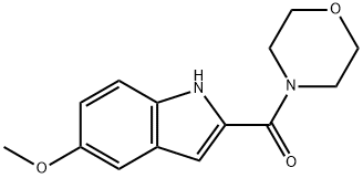 (5-methoxy-1H-indol-2-yl)-morpholin-4-yl-methanone Struktur