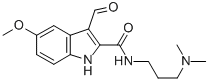 Indole-2-carboxamide, N-(3-(dimethylamino)propyl)-3-formyl-5-methoxy-,28837-79-8,结构式