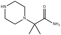 2-甲基-2-(哌嗪-1-基)丙酰胺 结构式