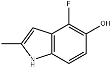 4-氟-5-羟基-2-甲基吲哚,288385-88-6,结构式